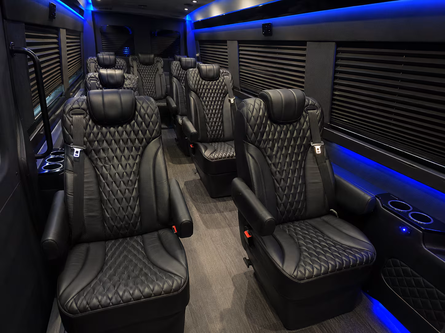 alhambra wedding transportation onboard seating
