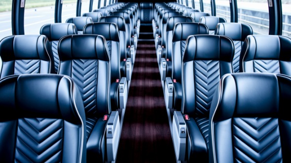 55 passenger charter bus inside lynwood