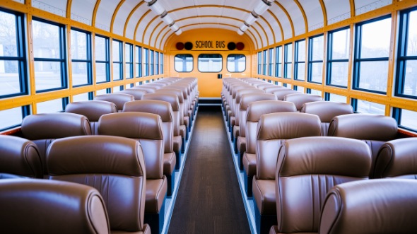school bus rental interior alhambra